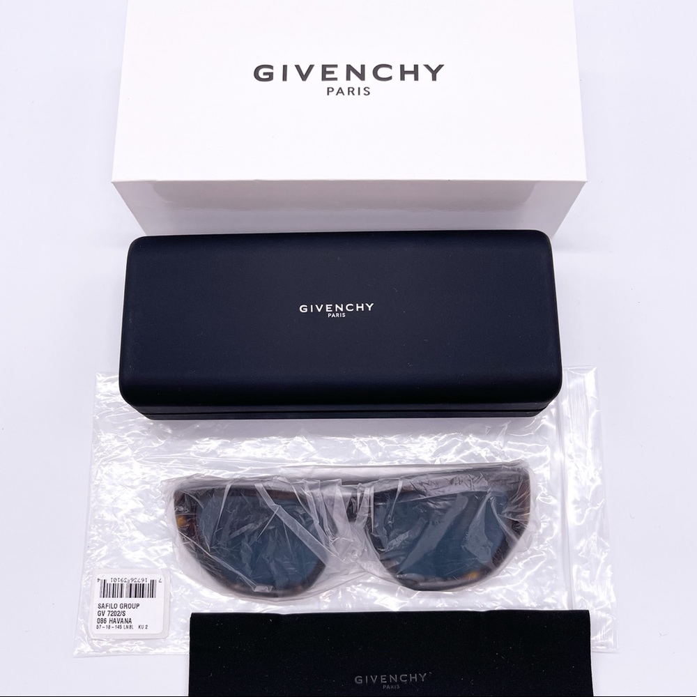 NEW GIVENCHY GV7202/S 086 HAVANA BLUE SUNGLASSES GIVENCHY GV 7202/S - Picture 14 of 14
